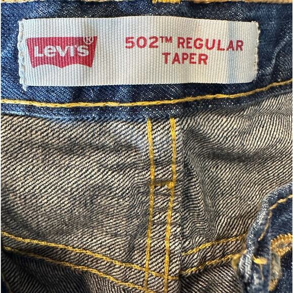 Levi's 502 Regular Taper Slight Distress Size Youth 20R Denim Jeans - Picture 4 of 6